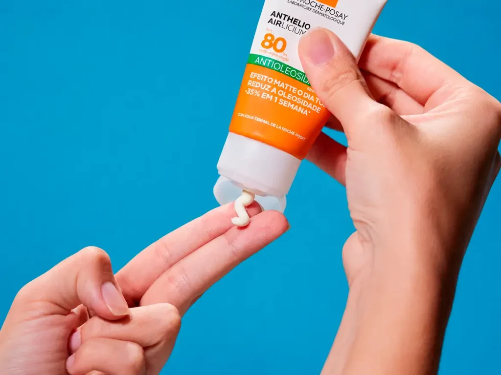 La Roche-Posay, Anthelios Airlicium, Protetor Solar Facial Antioleosidade com Cor