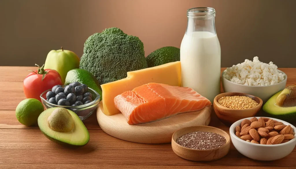 alimentos ricos em cálcio